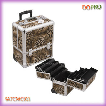 Leopard Printing Decent Rolling Makeup Case (SATCMC011)